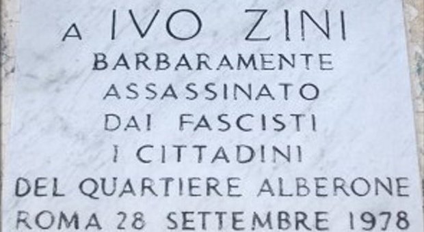 28 settembre 1978 Viene assassinato Ivo Zini, militante del Partito Comunista
