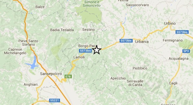 Terremoto nelle Marche: 3.6 Trema il Pesarese, si sente a Fabriano