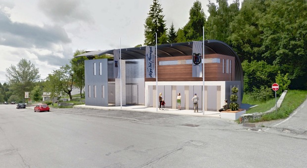 Il progetto del Museo dello sci che dovrebbe sorgere in Nevegal