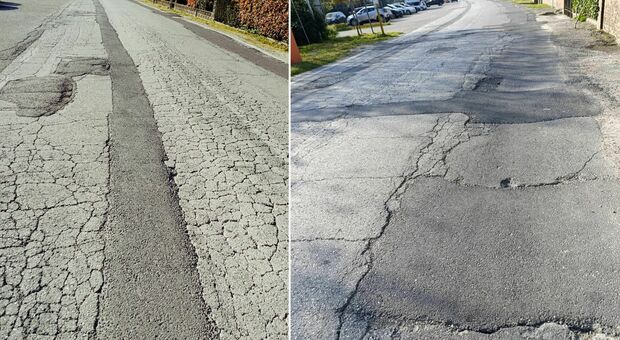 Strade come groviera a Concadirame e Granzette, la situazione peggiora con il maltempo