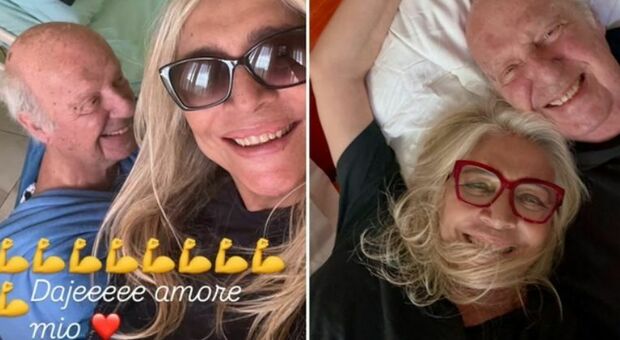 Mara Venier, il marito Nicola Carraro di nuovo in ospedale. La conduttrice rompe il silenzio su Instagram: «Daje amore mio»