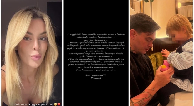 Alessandro Basciano, la figlia compie due anni: «Sei la luce in questo periodo buio. Occhi uguali a tua mamma». Le parole di Sophie Codegoni
