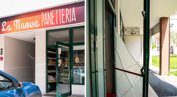 Spaccata in panificio per rubare salumi
