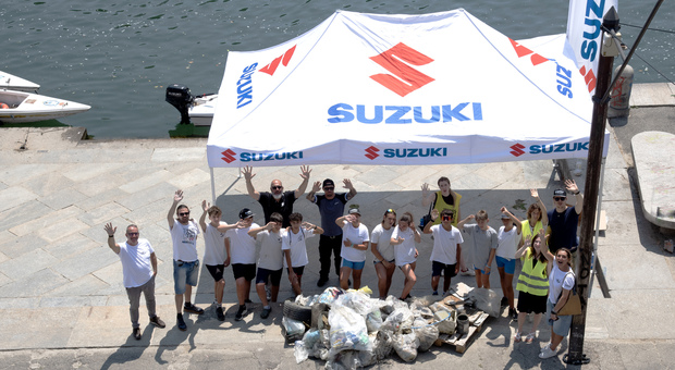 Suzuki si schiera con l'ambiente e ripulisce il Po
