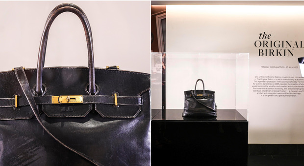 Hermès, venduta all’asta per 7 milioni la prima Birkin: le iniziali J.B., il design (per le mamme), tracolla fissa e perfino un tagliaunghie