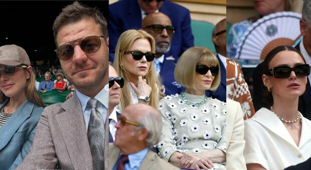 Wimbledon, le pagelle dei look dei vip alla finale Sinner-Alcaraz: Nicole Kidman chic (9), Keira Knightley total white (9), Cattelan orgoglio italiano (8,5)