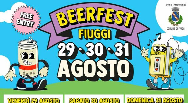 Via alla prima edizione del “Fiuggi Beer Fest”: 3 giorni di Birra, Street Food e Musica con i 99 Posse sul palco per il gran finale!”.