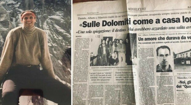 Alpinisti colpiti da un fulmine in vetta al Sassolungo: trent'anni di dolore per la morte di Daniele, Alberto e Maurizio