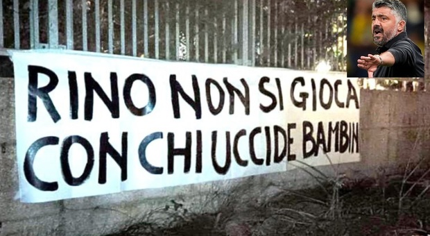 Israele-Italia, striscione contro Gattuso sotto casa del ct: «Rino non si gioca con chi uccide bambini»