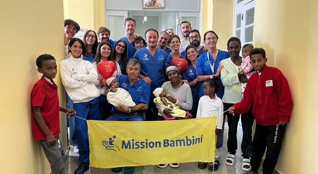 Doctors and nurses from Campania travel to Eritrea to save 25 children with heart problems.