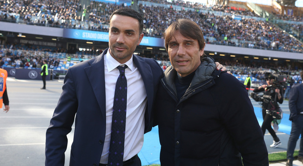 Antonio Conte e il tecnico Raffaele Palladino