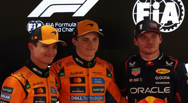 I primi tre delle qualifiche del GP del Qatar: Piastri fra Norris e Verstappen