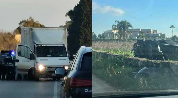 Salento, tragedia sulla statale 101: malore alla guida, muore il conducente