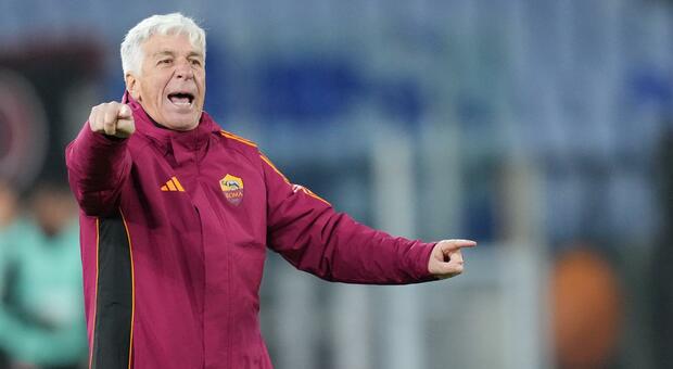 Roma’s head coach Gian Piero Gasperini during the Uefa Europa League soccer match between Roma and Midtjylland at the Olympic Stadium in Rome, Italy - Thursday, November 27, 2025. Sport - Soccer . (Photo by Alfredo Falcone/Lapresse) Roma’s head coach Gian Piero Gasperini during the Uefa Europa League soccer match between Roma and Midtjylland at the Olympic Stadium in Rome, Italy - Thursday, November 27, 2025. Sport - Soccer . (Photo by Alfredo Falcone/Lapresse)