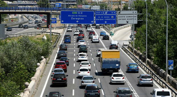 Traffico su un'autostrada spagnola