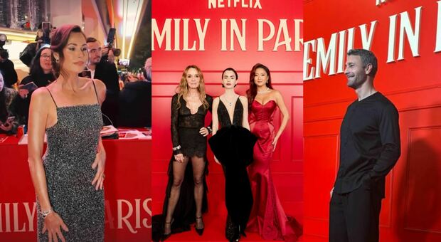 Emily in Paris 5, le pagelle look della premiere: Lily Collins in Armani (10), il mini abito di Philippine Leroy (8), Ashley Park sexy (8,5), Raoul Bova minimal (7)