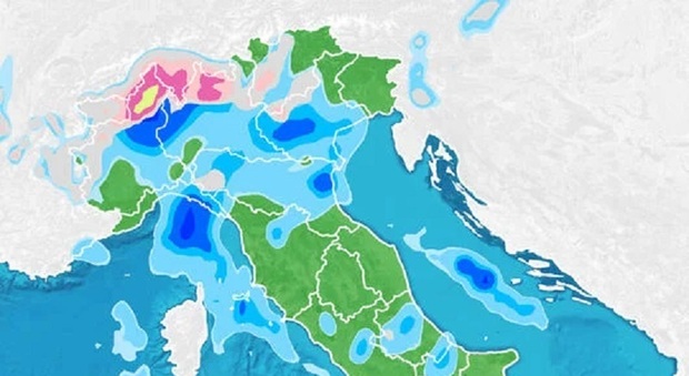 Meteo Natale: pioggia dalla Vigilia, neve a bassa quota e temperature giù con l'anticiclone dalla Scandinavia