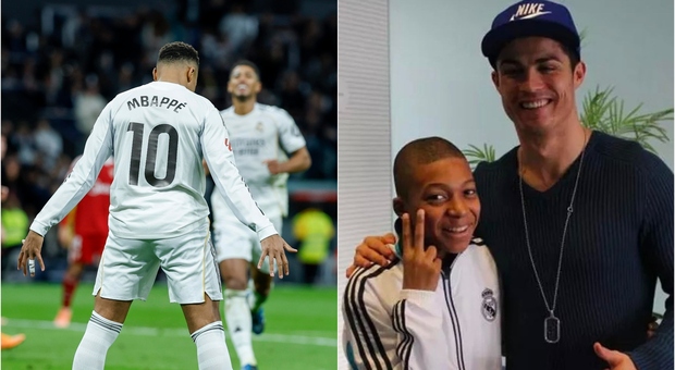 Mbappé come Cristiano Ronaldo: 59 gol in un anno solare col Real Madrid nel giorno del suo compleanno. Esultanza come CR7