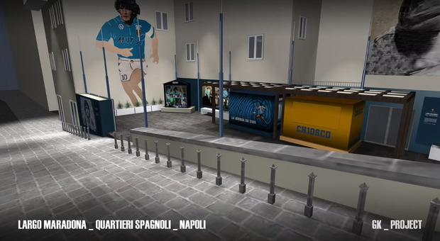  Largo Maradona, approvato il progetto GK10: i rendering dei Quartieri Spagnoli 