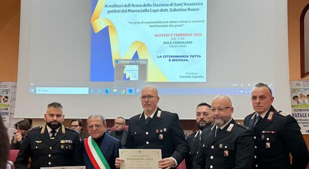  Sant'Anastasia, sventarono una strage: premiati i carabinieri eroi 