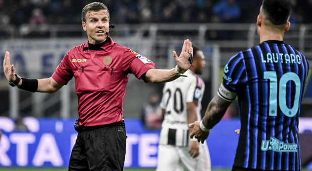  La Penna, minacce di morte all'arbitro di Inter-Juventus. «Gli è stato consigliato di non uscire di casa» 