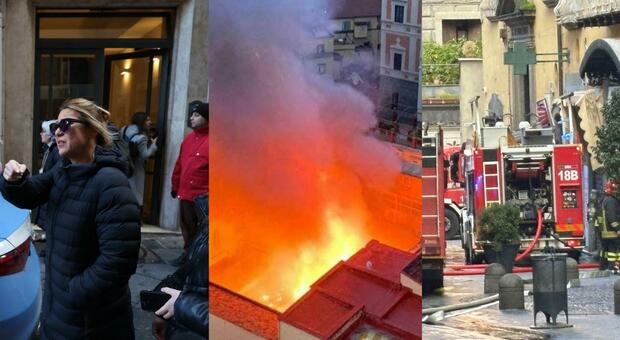  Napoli, in fiamme il Teatro Sannazaro: crollata la cupola, persone intossicate e danni ai palazzi. Le lacrime della nipote di Luisa Conte 