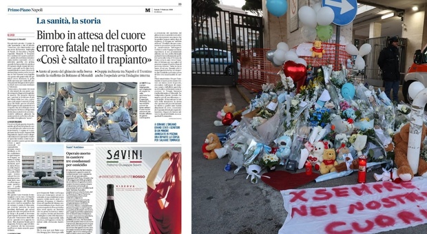  Morte del piccolo Domenico Caliendo, l'articolo di Giuseppe Crimaldi sul Mattino da cui è iniziato tutto 