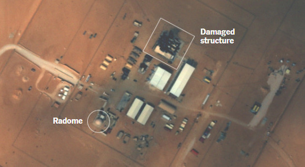 immagine Medio Oriente, i danni alle basi Usa dai missili iraniani. Le foto satellitari