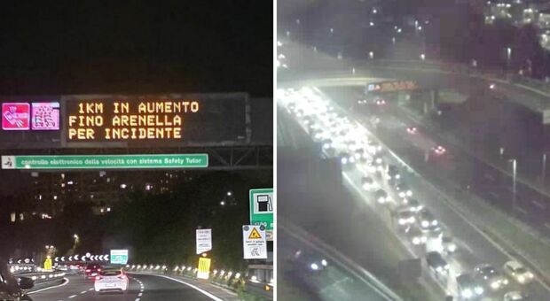  Napoli, incidente sulla Tangenziale: un chilometro di coda in aumento 