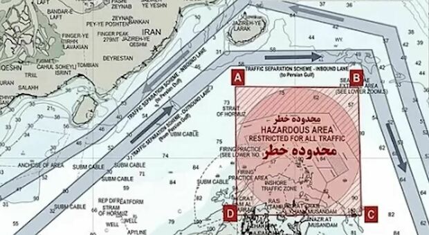  Hormuz, la mappa delle mine diffusa dai pasdaran: dove sono gli ordigni, perch? ? difficile rimuoverli e quali le rotte sicure 