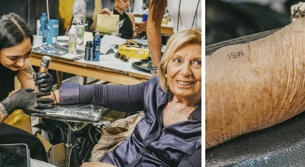 Il tatuaggio amarcord della sindaca Poli Bortone: si incide MSI sulla pelle