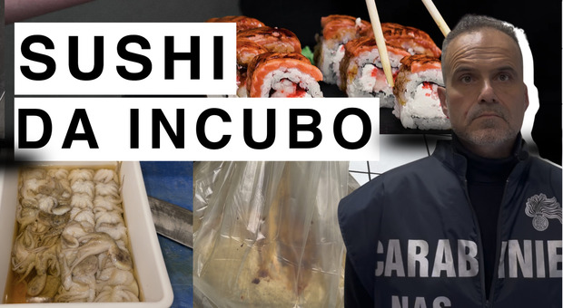  Napoli, blitz in diretta dei Nas in un ristorante di sushi: nella cucina da incubo sporco e trappole per topi 