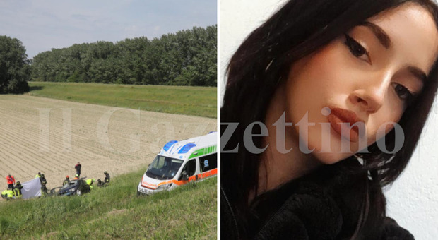Rita Ugolini muore a 18 anni nell'incidente a bordo della Bmw sull'argine del Po, gravissima l'amica