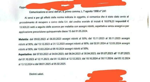 Prof disabile licenziata deve 18mila euro allo Stato per stipendi percepiti per errore: &laquo;&Egrave; in difficolt&agrave; economica&raquo;