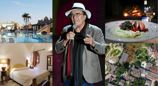 Al Bano, quanto costa dormire, mangiare e rilassarsi nella sua tenuta: hotel, ristorante, spa e cantina