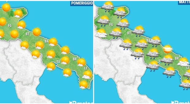 Meteo Puglia weekend: pioggia domenica 10 maggio, poi caldo oltre 27°C. Le previsioni