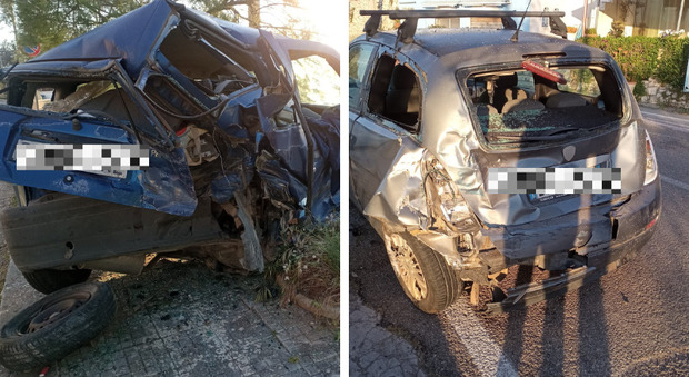 Salento, con l'auto contro altre vetture in sosta: violento schianto nella notte