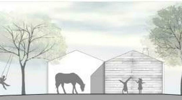 Famiglia nel bosco, la nuova casa pronta in sei mesi: 70 metri quadri con camere, bagno, soggiorno e cucina tutti ecosostenibili