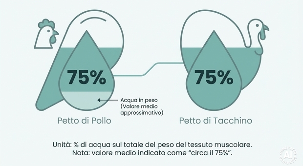 immagine Dieta in estate, le differenze tra tacchino e pollo: quale scegliere, il parere del medico nutrizionista