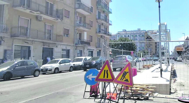 Bari, il cantiere Bft in pieno centro: da lunedì via ai lavori