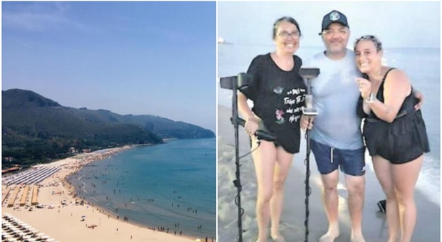 immagine Perde la fede della madre in mare a Sperlonga, i volontari la ritrovano con il metal detector