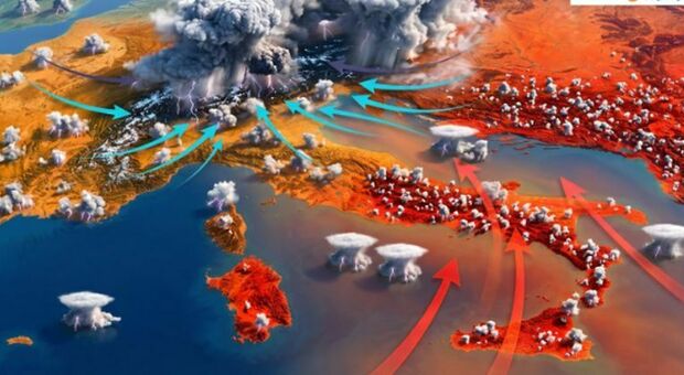  Meteo, le previsioni per i prossimi giorni: l'anticiclone aumenta, i temporali scendono in pianura con grandine 