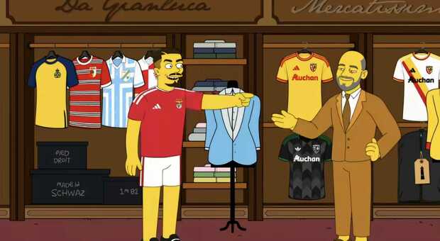 Ivanovic, il Lens lo presenta prendendo in giro la Lazio: il video (provocatorio) in stile Simpson