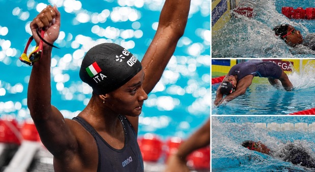 Sara Curtis, come ha vinto la finale dei 50 dorso: super subacquea e 15 metri da record del mondo. Genitori impazziti in tribuna: «Li porterei con me sul podio»
