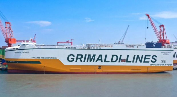 La nuova nave per il trasporto di auto Grande Pacifico della flotta Grimaldi