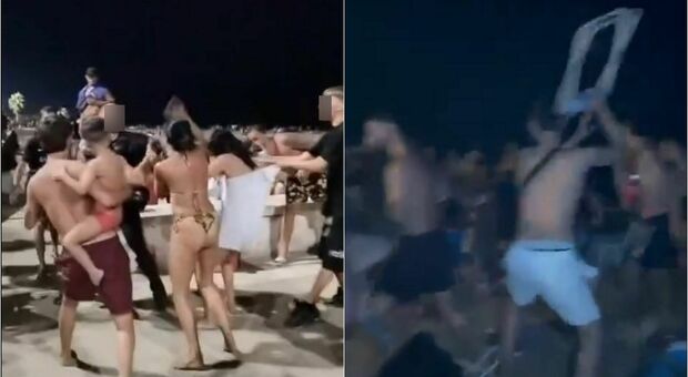  Rissa in spiaggia a Mondragone, 5 denunciati: «Coltellate, sedie che volano, donne che picchiano donne» 