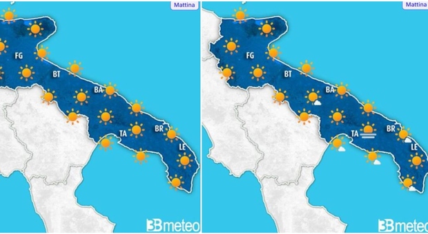 Meteo Puglia, breve tregua dal grande caldo (grazie al maestrale): nel weekend torna l'anticiclone africano. Le previsioni
