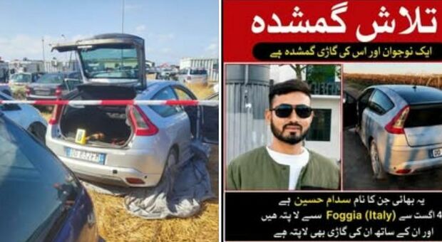 Foggia, cadavere nel bagagliaio: era Sadam Houssain, scomparso dal 4 agosto