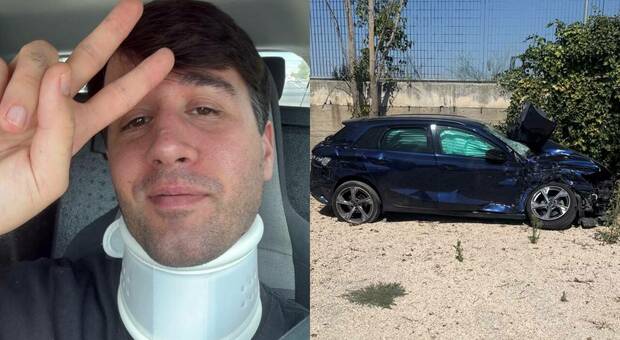  Incidente per Mario Sorrentino, il personal chef dei calciatori del Napoli: auto distrutta, ricoverato in Puglia 