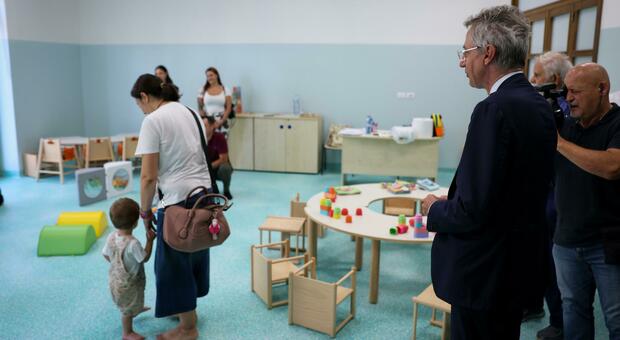  Materdei, riapre il nido Rocco Jemma. Cerimonia con Manfredi: «Costruiamo il domani» 